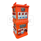 Syntax MK2N 5P 63A Portable Distribution Box PE Material With 16Amp Mechanical Interlocked & Switched CEE Sockets