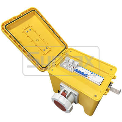 Syntax MP12 Portable Power Distribution Boards 63amp 3 Phase 400V Fused 300*230*287mm