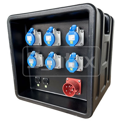Syntax MD1 Three Phase 5P 32AMP HDPE Portable Distribution Box IP67 Waterproof for Temporary Power
