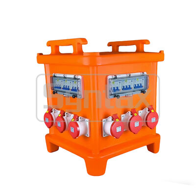 Syntax MK2 Portable Power Distribution Box 125A 3PH 400v Waterproof HDPE Distro Box 46*46*55CM