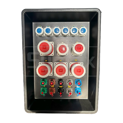 Syntax MD4 Driefase 400A Power Distribution Box Duurzaam HDPE IP67 Voor Qatar Zwemwedstrijd 630x430x900mm