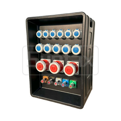 Syntax MD4 Driefase 250AMP IP67 Waterdichte HDPE-kerndistributiebox met Schneiderbreaker en PowerSyntax Industrieel aansluiting en stopcontact 630x430x900mm