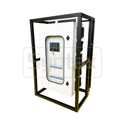 Syntax 200AMP Metalen Behuizing Stroomverdeling Elektrisch Paneel met 21 stuks GFCI 20A Duplex