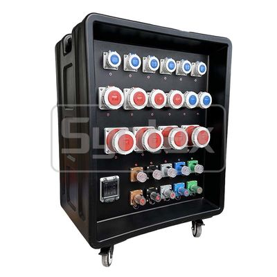 Syntax MD5 Driefasige 500AMP IP67 Waterdichte HDPE Stroomverdeelkast met Schneider Automaten en Syntax Industriële Stekkers en Contactdozen 880x560x1080mm