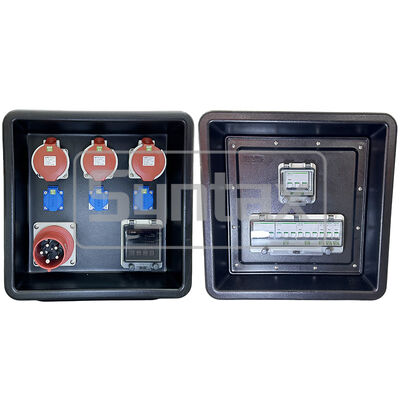 Syntax MD1 Driefasig 63A/5P HDPE Draagbare Verdeelkast IP67 Waterdicht voor Toepassingen met Podiumverlichting