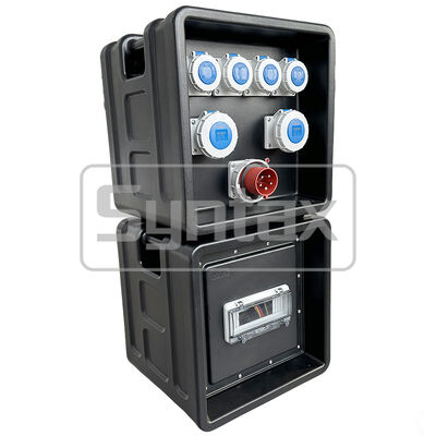 Syntax MD1 Driefasig 32AMP/5P HDPE Draagbare Verdeelkast IP67 Waterdicht voor Industrieel en Evenement Gebruik