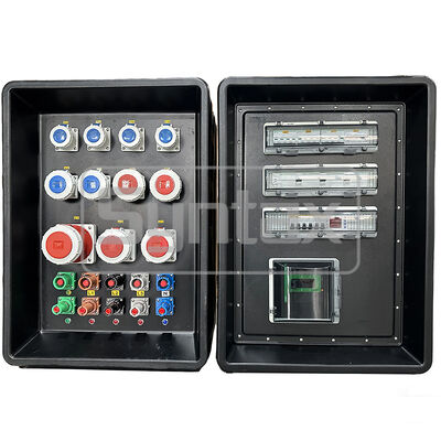 IP67 waterdicht 400 amp HDPE draagbare voedingsbak met wielen voor FIFA-sportwedstrijden